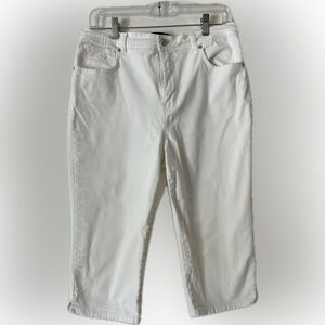 Gloria Vanderbilt Women's White Crop Jeans - size 12